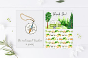 Camping & Travel Watercolor Clipart, an Object Graphic by svetlanaARTdreams (Thumbnail 11 of 12)