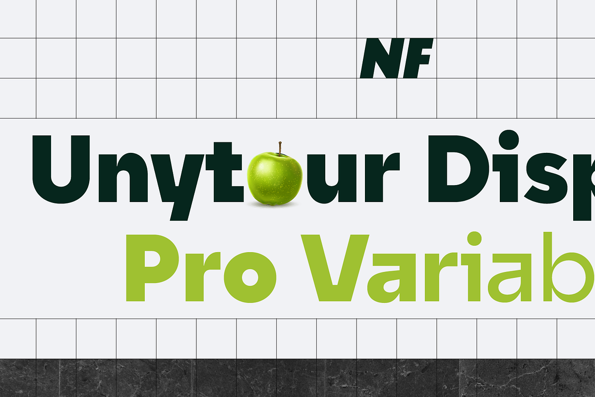 Unytour Display Pro Variable, a Sans Serif Font by NicolassFonts (Photo 1 of 5)