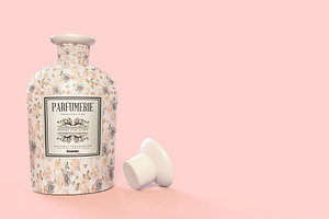 Pattern&Label Parfum Bottle Mockup
