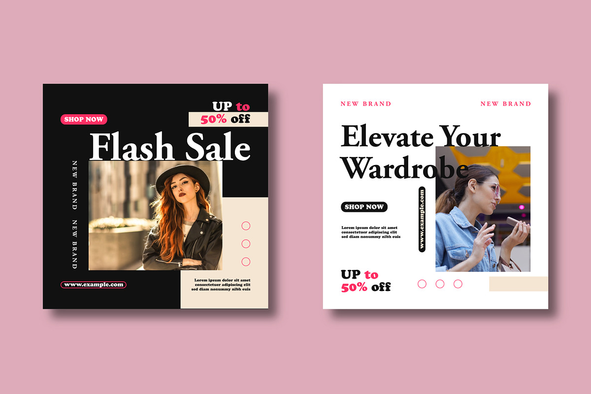 Branding Fashion Social Media Design preview 5
