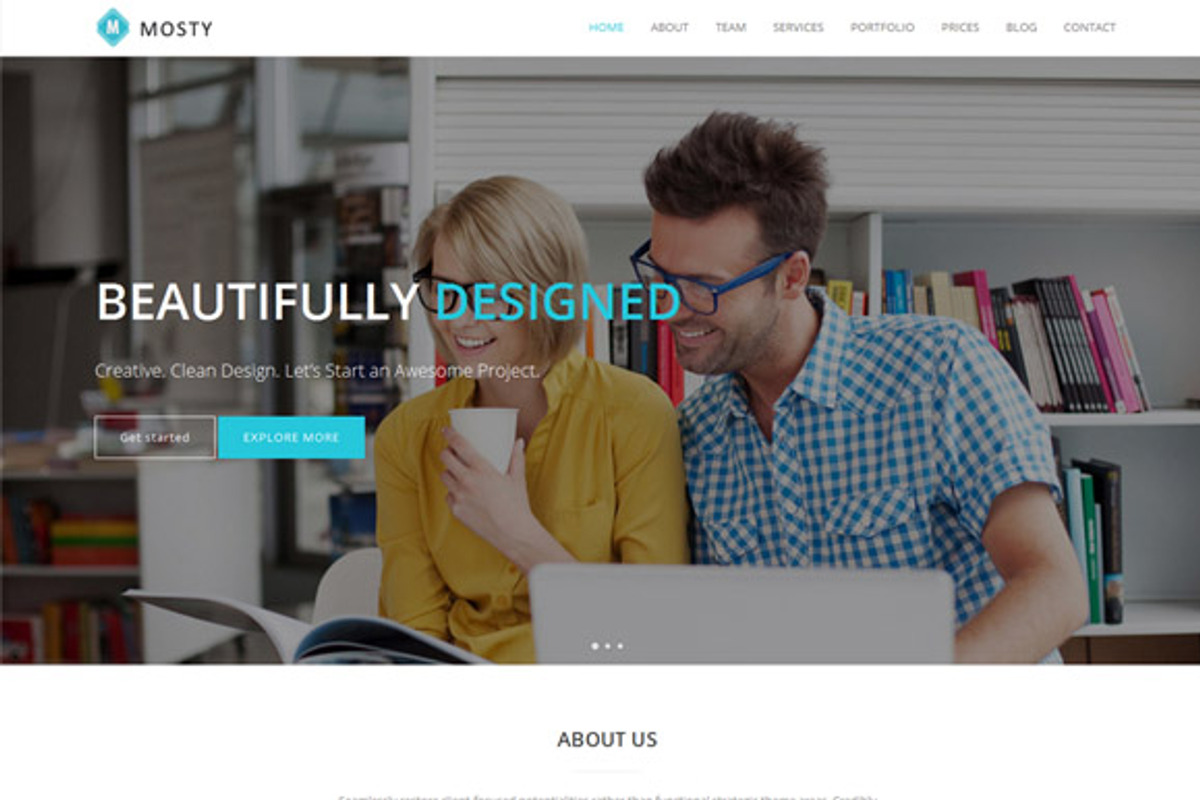 Mosty - Business Template, a Bootstrap Template by Clasdesign
