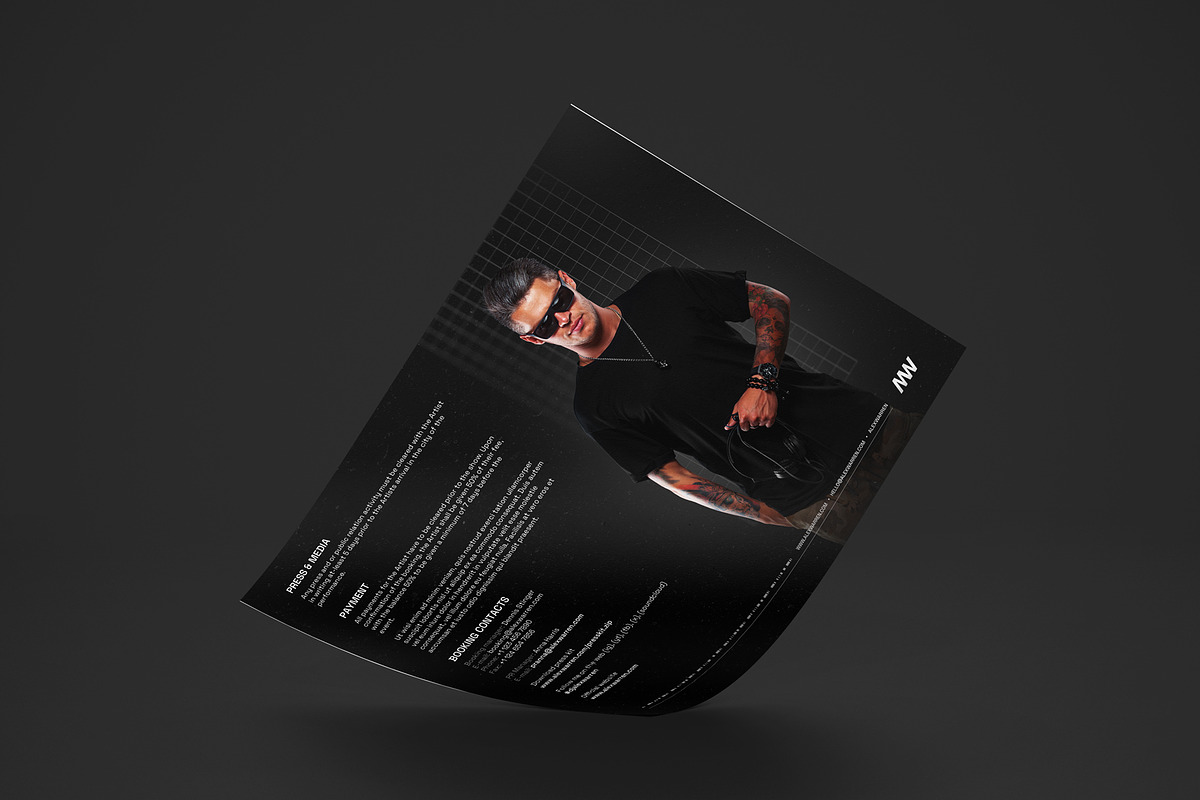 Pro DJ PressKit / EPK Template, a Resume Template by vinyljunkie (Photo 8 of 8)
