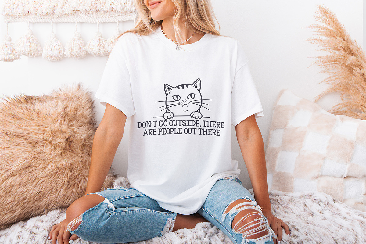 Funny Cat PNG, Black Cat Humor Tee,, an Illustration by SharpMarketplace (Photo 2 of 9)