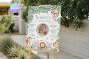 Safari 1st Birthday Stats Board, a Templates & Theme by VeliusCreativeStudio (Thumbnail 1 of 3)