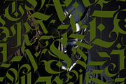Gothic modern ABC letters, a Blackletter Font by GeekClick (Thumbnail 5 of 15)