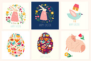Happy Easter collection, an Animal Illustration by MoleskoStudio (Thumbnail 9 of 9)