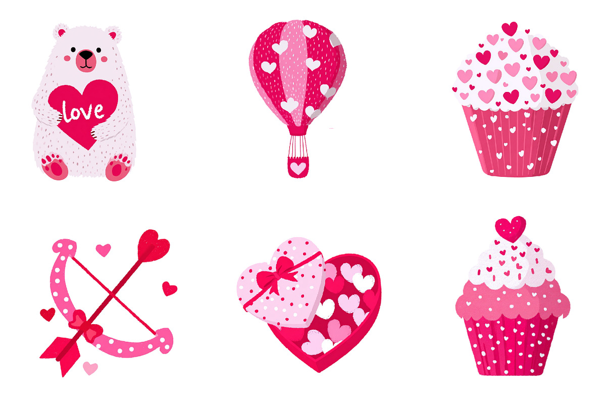Valentine's Day clipart, an Illustration by CreationArt (Photo 5 of 5)