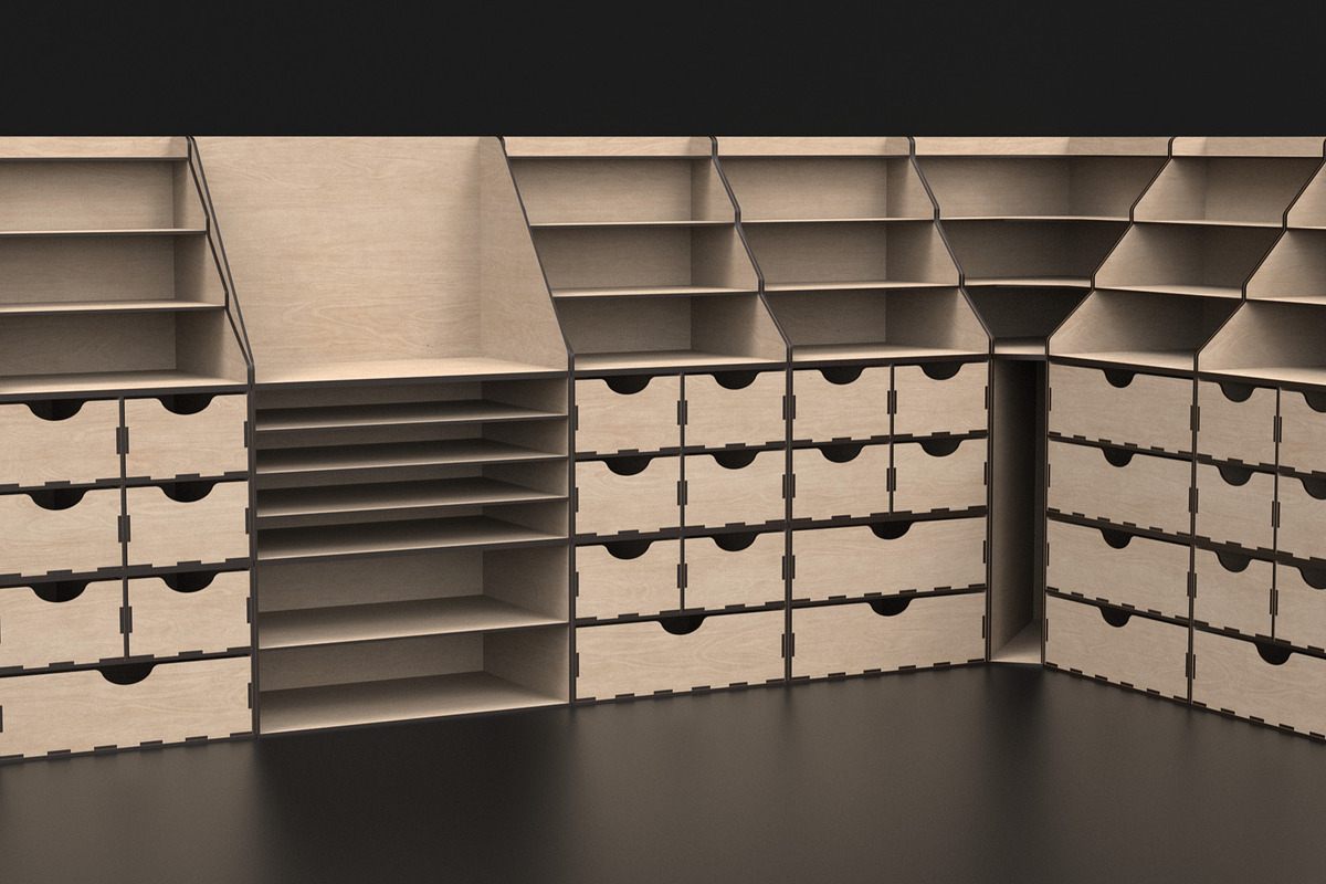 Modular Workstation Desk Organizer, an Object Graphic by ThemeXDigital (Photo 1 of 9)