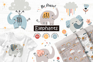 Boho Elephants Collection