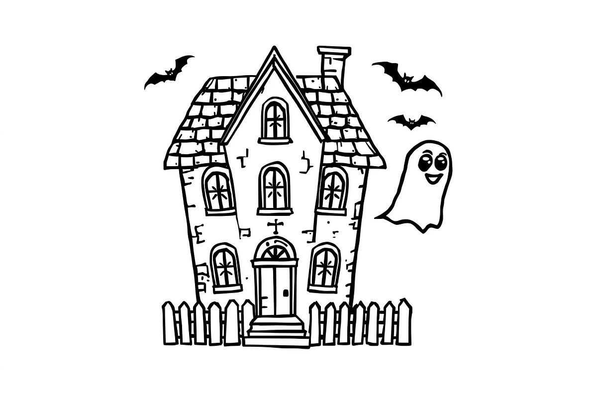 Haunted House & Pumpkin Art, an Illustration by musafir_fashion (Photo 14 of 16)