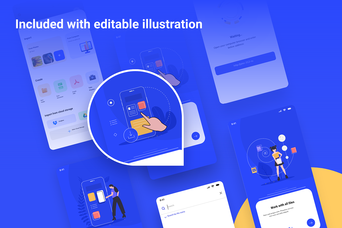 Handler - File Manage UI Kit for iOS, an App Template by Ragul Creates (Photo 7 of 8)
