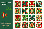 16 stars, Christmas spirit set 02, a Pattern Graphic by Slanapotam (Thumbnail 1 of 4)
