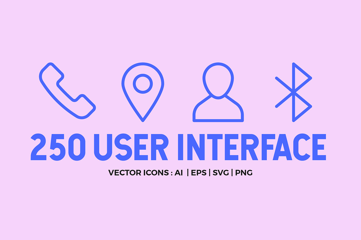 User Interface Line Icons, an Outline Icon by Abstracto-Create (Photo 1 of 9)
