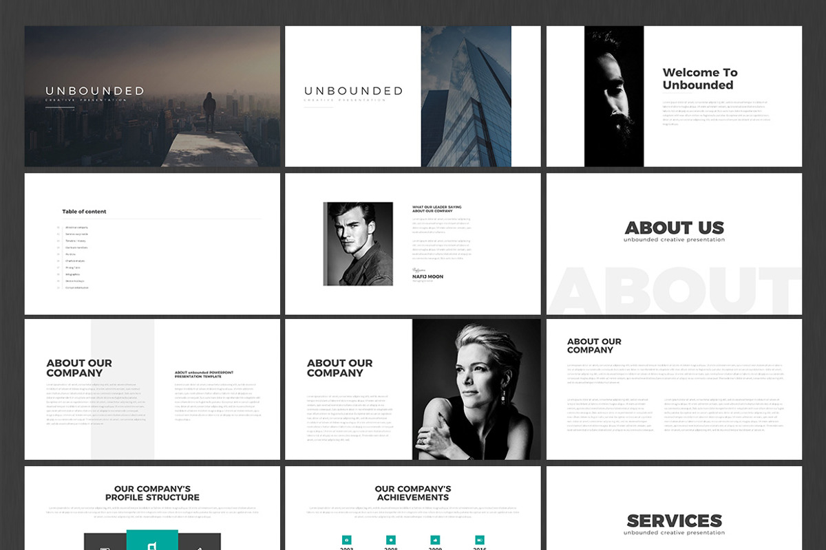 Unbounded PowerPoint Template, a Presentation Template by Diverter (Photo 17 of 17)