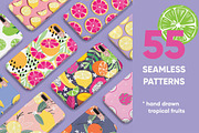 55 Tropical Fruit Seamless Patterns, a Pattern Graphic by Blue Lela Design (Thumbnail 2 of 15)