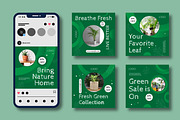 Modern Botanical Social Media Post, a Social Media Template by MightyDesign (Thumbnail 2 of 8)