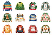 Ugly Christmas Sweater Clipart, an Illustration by Design Market (Thumbnail 3 of 3)
