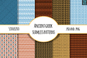 10 Ancient Greek Patterns, a Pattern Graphic by 3Y_Design (Thumbnail 1 of 7)