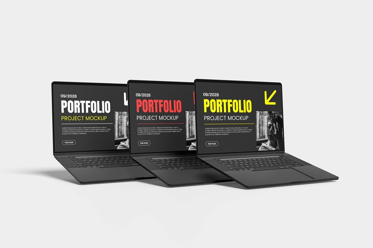 High Resolution Laptop Screen Mockup, a Wearable Device Mockup by AndikaGraphic (Photo 3 of 5)