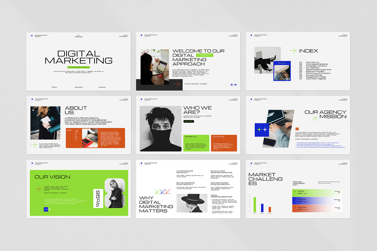 Digital Marketing Presentation, a Presentation Template by evgenystudio (Photo 8 of 9)