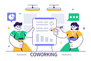 10 Coworking Business Illustration, a Person Illustration by denayunebgt (Thumbnail 4 of 4)