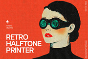 Old Halftone Printer Effect, a Layer Style Add-On by Design Squad (Thumbnail 1 of 7)