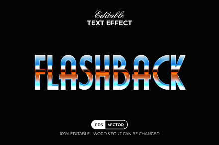 Flashback Text Effect Retro Style, a Layer Style Add-On by Mockmenot
