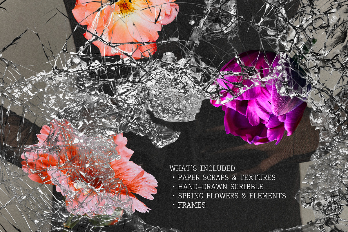 Messy Scrapbook: Spring Collage Kit, an Object Graphic by Anzhelika (Photo 4 of 12)