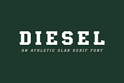 Diesel, a Slab Serif Font by Studio One Four (Thumbnail 1 of 5)