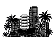 Los Angeles Wall art Skyline, an Empty State Illustration by AlexZeL (Thumbnail 9 of 9)