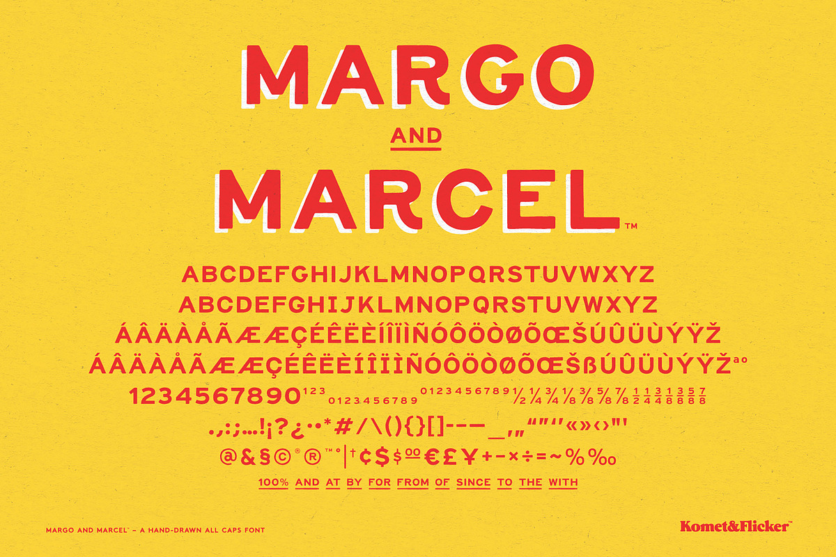 Margo and Marcel - A Hand-Drawn Font, a Sans Serif Font by Komet & Flicker (Photo 15 of 15)