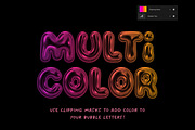 Blown Glass 3D SVG Bubble Color Font, a Sans Serif Font by The Creative Bix (Thumbnail 12 of 13)