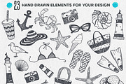 SEA DOODLES SET., a Pattern Graphic by Krapio (Thumbnail 2 of 4)