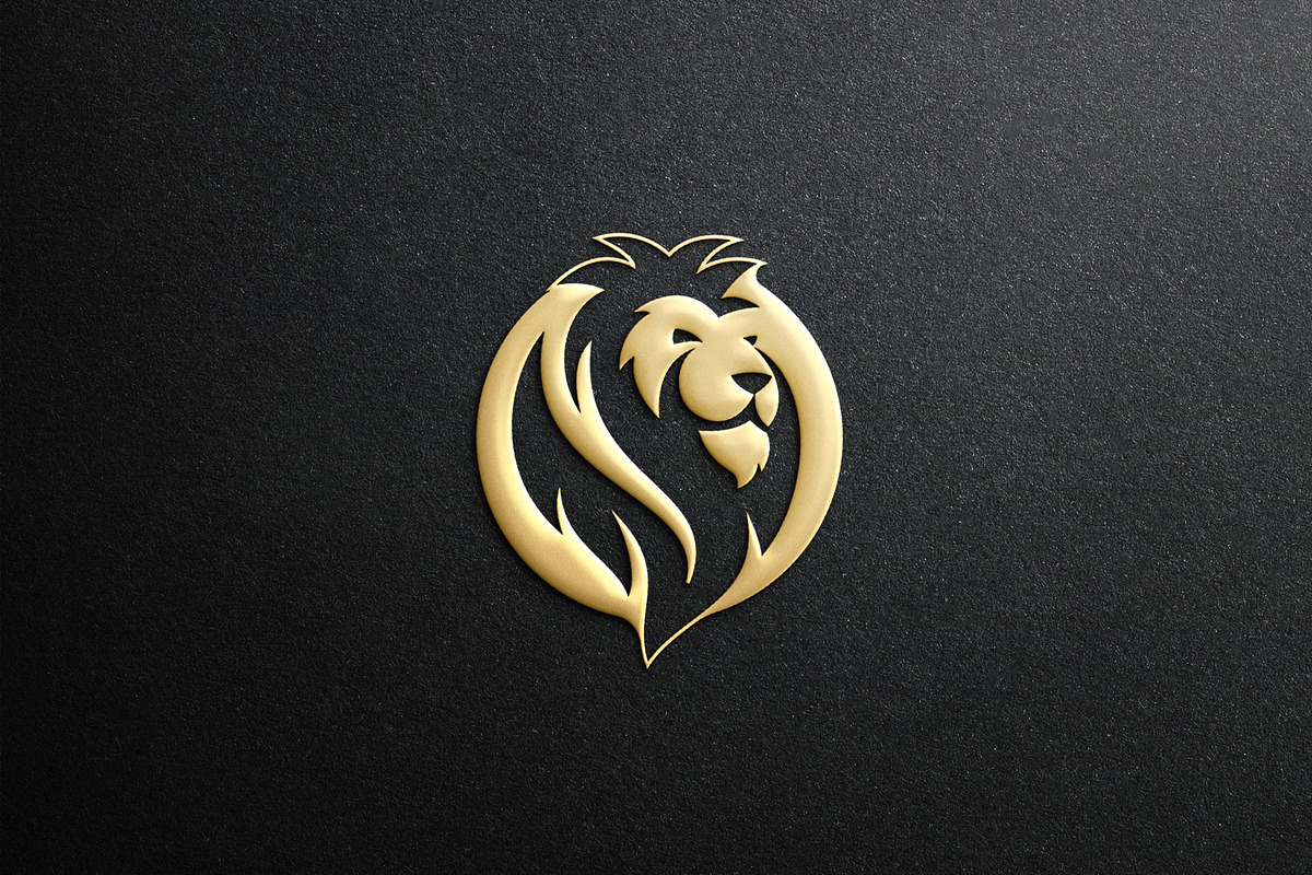 vector lion head logo design, a Branding & Logo Template by art_creater (Photo 2 of 2)