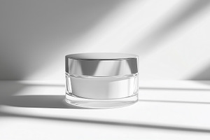 Glass cosmetic jar mockup, a Beauty & Fashion Photo by MistyDay