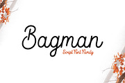 Bagman - Script Font, a Script Font by ShowUp! Studio (Thumbnail 1 of 8)