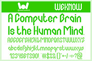 Computer Brain font, a Blackletter Font by weknow (Thumbnail 2 of 8)