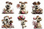 Whimsical Easter Dog Clipart, an Illustration by Black Bird Studio (Thumbnail 3 of 6)