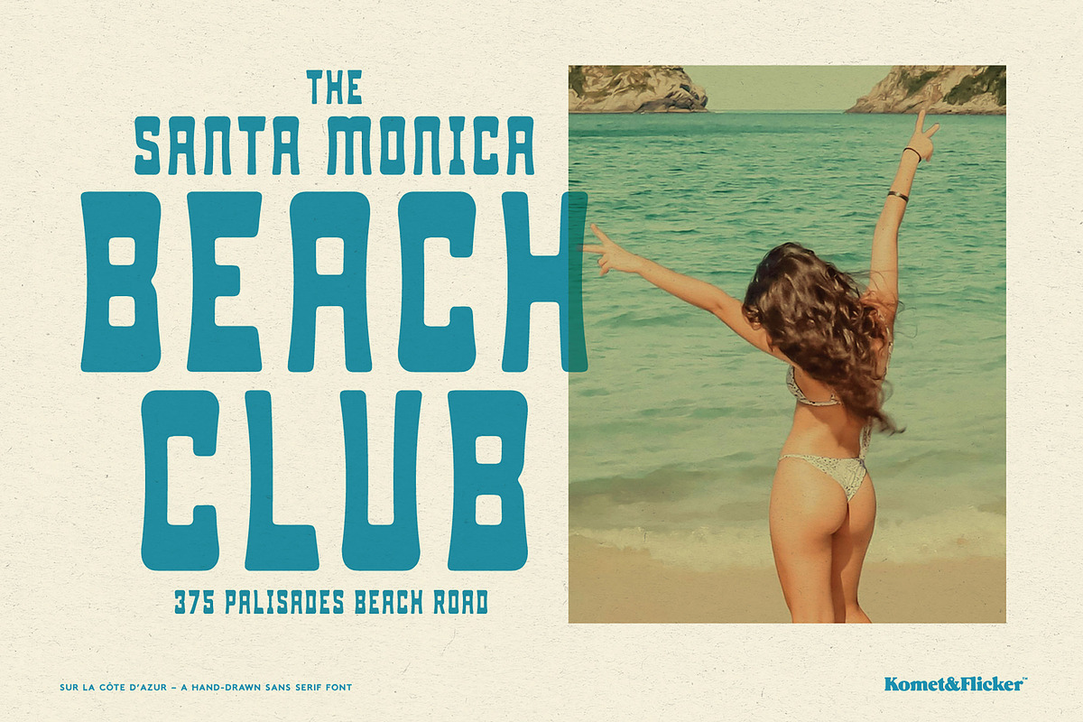 Sur La Cote d'Azur, a Sans Serif Font by Komet & Flicker (Photo 6 of 15)
