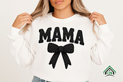 Faux Yarn Mama Coquette Bow PNG, an Illustration by Craft Nest (Thumbnail 3 of 5)