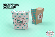Party Snack or Fries PaperBox Mockup, a Cups & Container Mockup by INCDesign (Thumbnail 6 of 7)