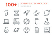100+ Science and Technology Icons, an Outline Icon by Vectors Market (Thumbnail 1 of 3)