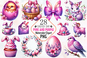 Pink & purple Easter sublimation, an Illustration by RobertsArt (Thumbnail 1 of 7)