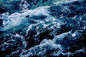 Deep dark blue ocean drone view, a Nature Photo by hitdelight