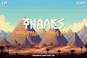 Tukamenh - Egypt Gaming Font, a Sans Serif Font by Dhabee (Thumbnail 10 of 14)