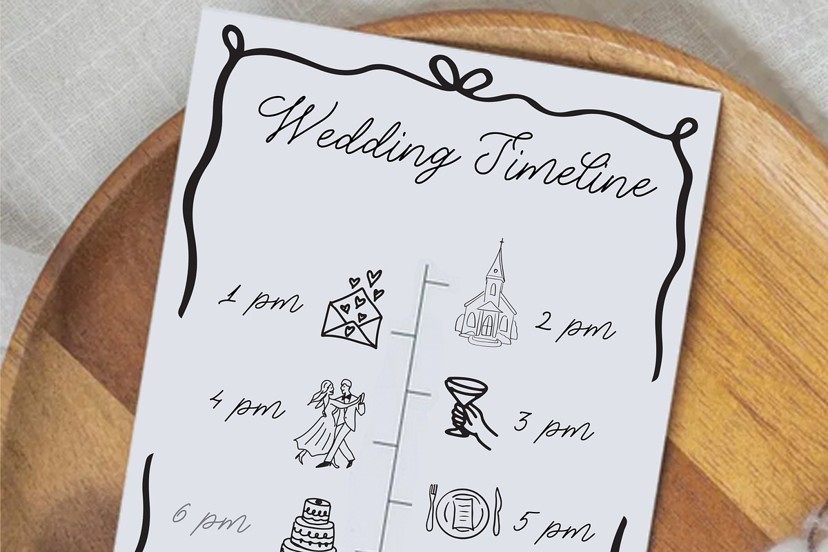 Handdrawn Whimsical Wedding Doodles, a Decorative Illustration by Amalia Calligraphy (Photo 5 of 7)