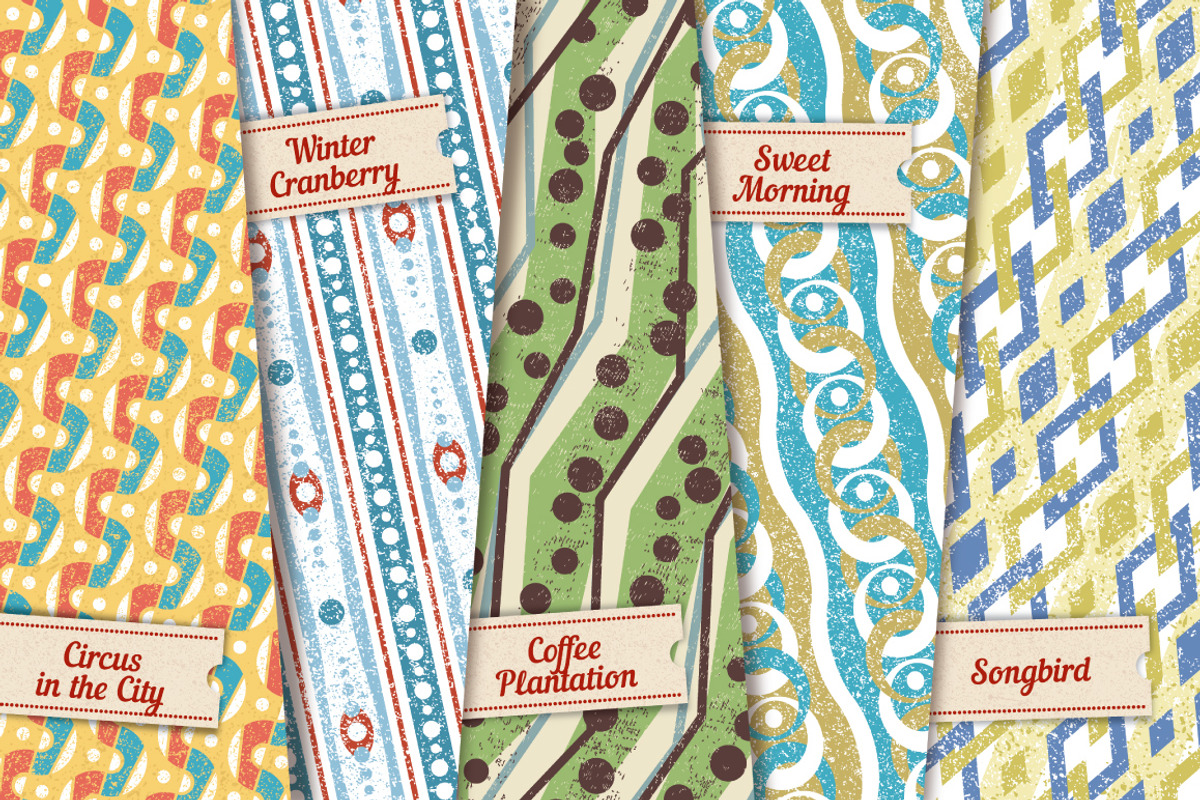 20 Retro Patterns, a Pattern Graphic by DeepFuze (Photo 3 of 5)