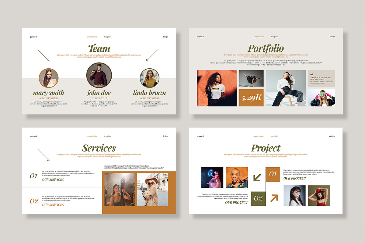 Brand Proposal Presentation Template, a Presentation Template by MightyDesign (Photo 4 of 8)