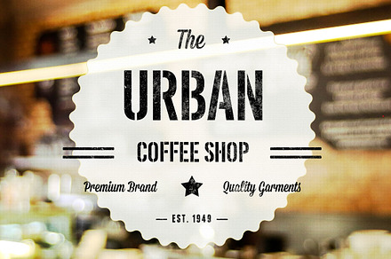 Urban Stencil Display Font, a Sans Serif Font by vladocar