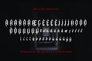 Xavierious Letter - Vintage Blacklet, a Blackletter Font by Meizzaluna Design (Thumbnail 5 of 10)